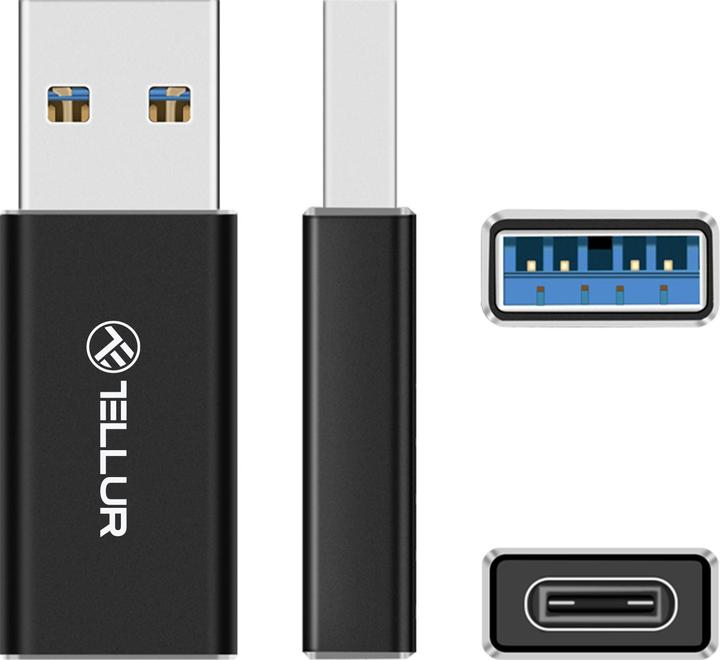 Produktbild Tellur USB-A To USB-C M/F Adapter (USB-A, 11 cm)