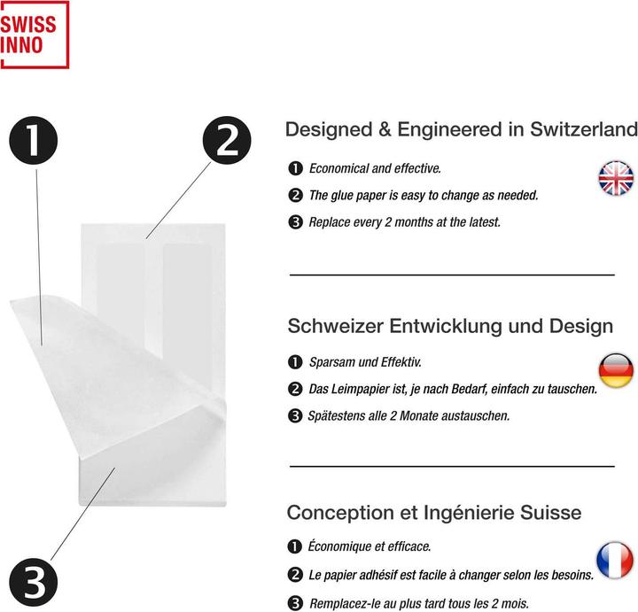Actual product image Swissinno Leimpapier für Insektenfänger 4 Watt LED