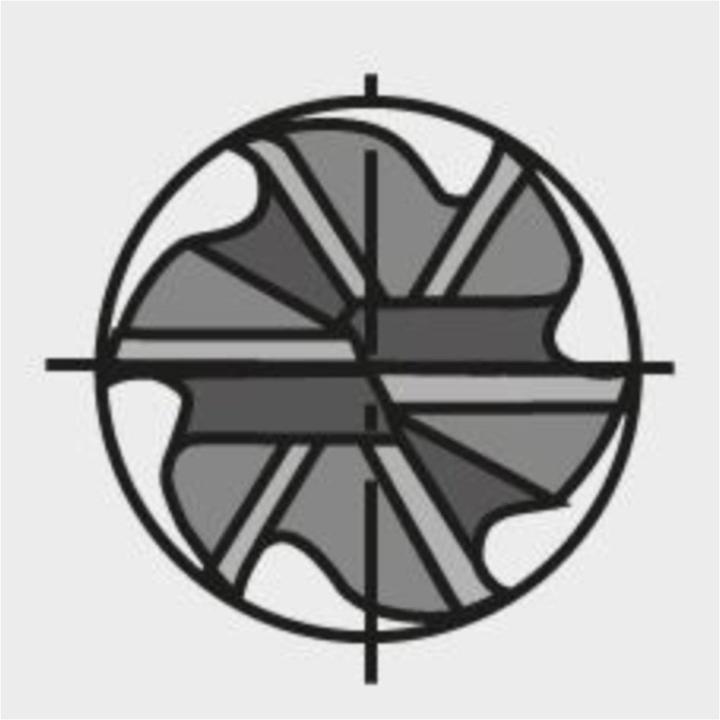 Produktbild Fortis Schaftfräser Schaft 12 mm Gesamtlänge 83 mm VHM AlTiN