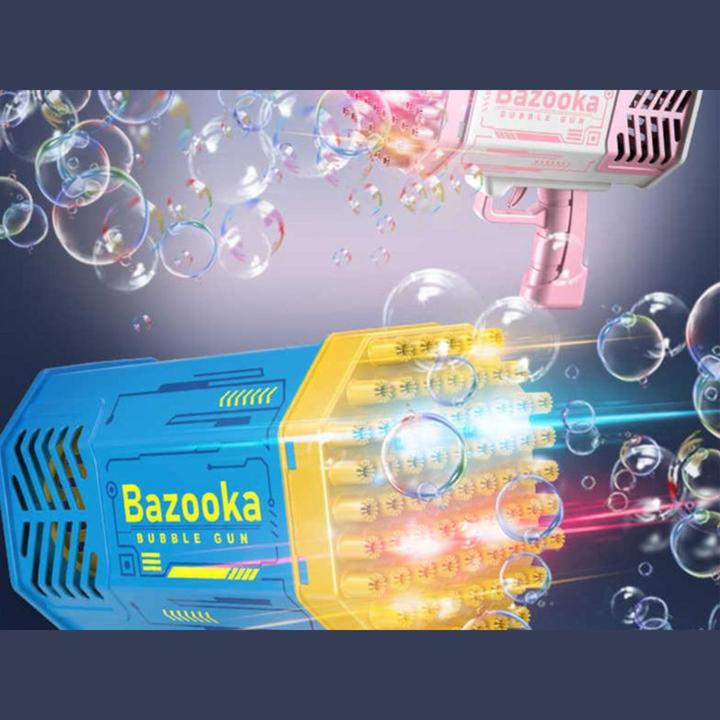Actual product image VR Shinecon LED Bubble Bazooka 69 holes- Bubble Gun model