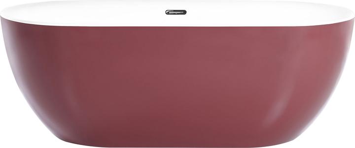 Image du produit Beliani Baignoire à poser bordeaux ovale 170 x 80 cm CARRERA (240 l, 170 cm, 80 cm)