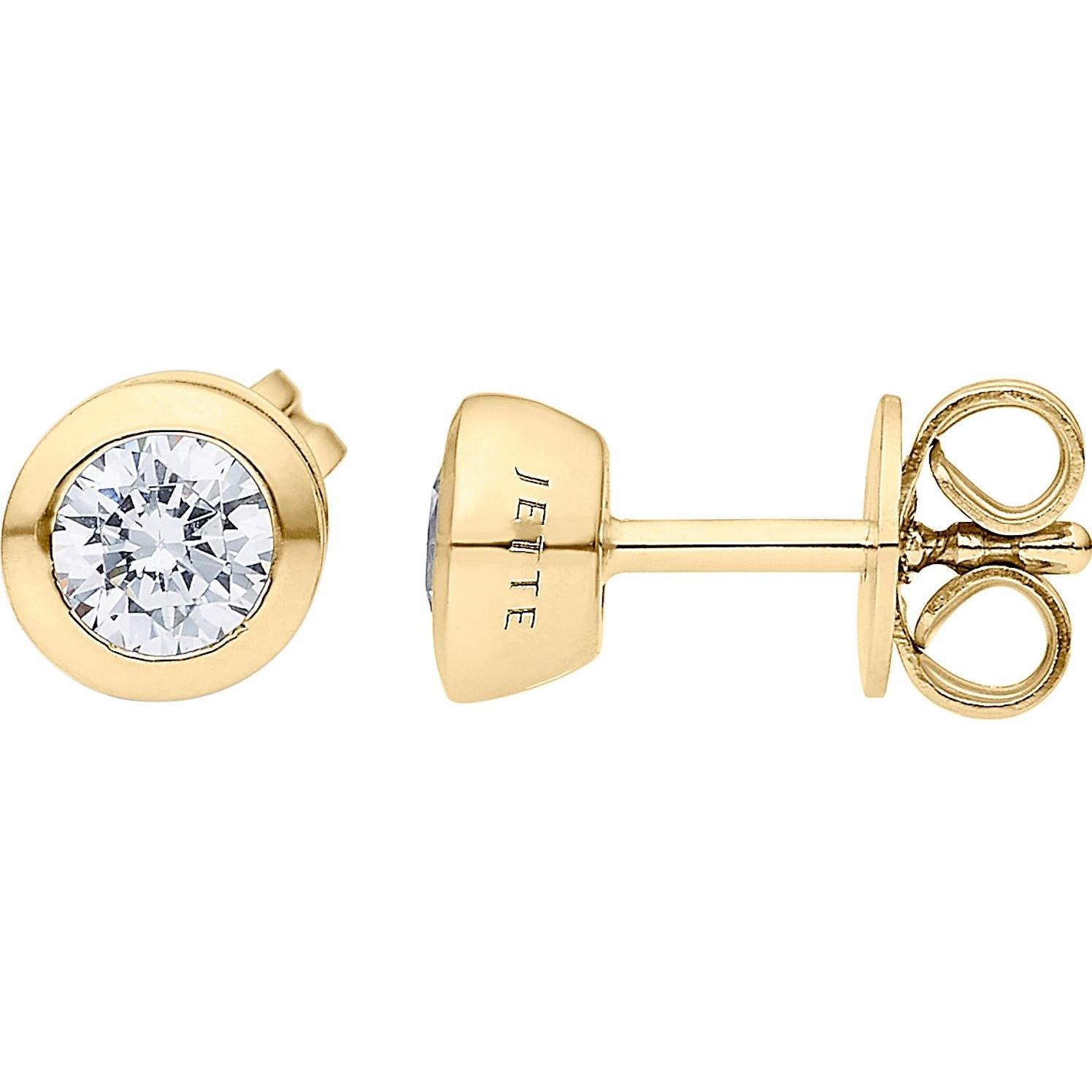 Jette, Ohrringe, Ohrstecker SOLITAIRE, (925er Silber)