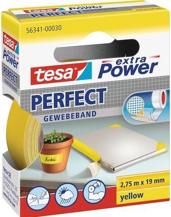 Actual product image tesa ® Fabric tape® 4651 Premium Indoor Outdoor 38 mm x 50 m (W x L) yellow (38 mm)