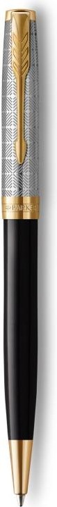 Image du produit Parker Stylo à bille Sonnet Prem. Metal & G.C. sw M (Noir, Argent, Or, 1 x)