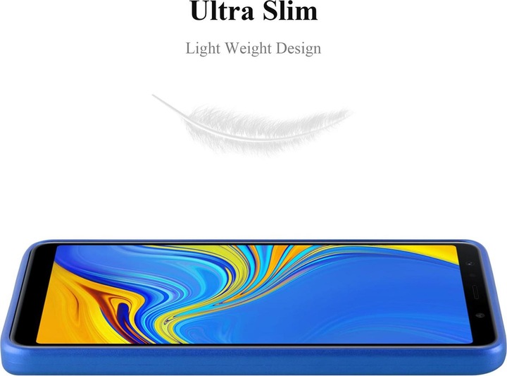 Actual product image Cadorabo TPU Matt Metallic Cover (Samsung Galaxy A7 (2018))