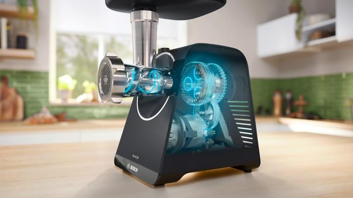 Actual product image Bosch Hausgeräte Series 4, Food mincer, MultiPower Series 4, 1900 W, Black, Black, MFWS450B