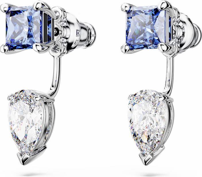 Swarovski Mesmera Ohrring Jackets Verschiedene Schliffe Abnehmbar Blau (Swarovski Metall)