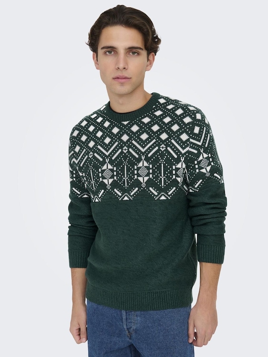 Image du produit Only & Sons ONSEZ REG 7 JAQ CREW KNIT Pull en maille (S)