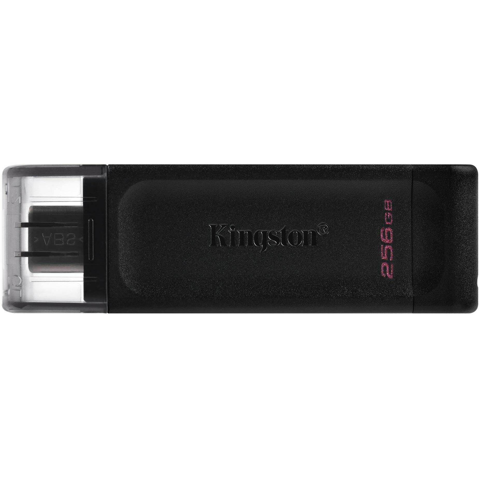 Kingston Nero Datatraveler 70 (256 Gb, Usb-C), Chiavetta Usb,