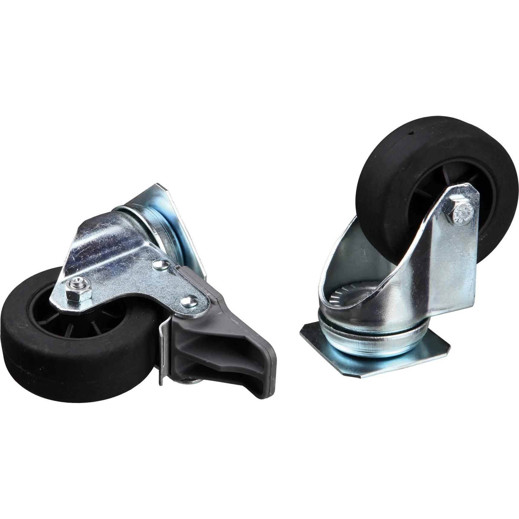 Comparer les prix de Ensemble de roulettes pour boîtes de transport 4 pcs argenté