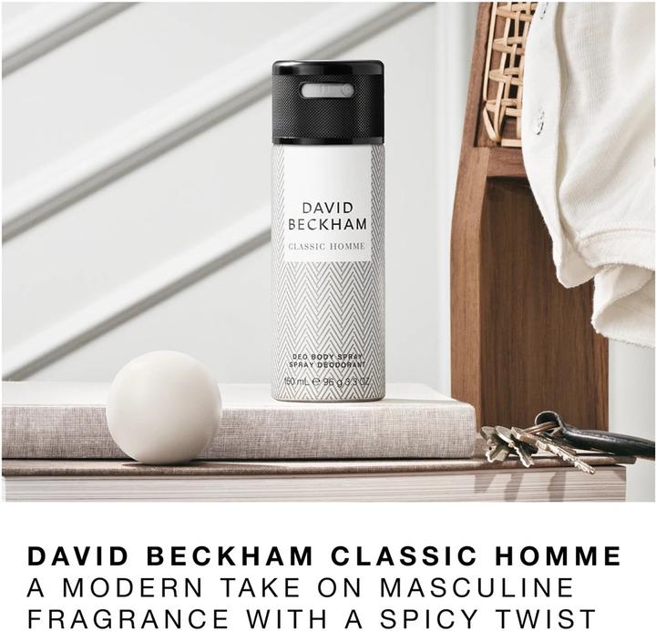 Produktbild David Beckham Classic Homme Deodorant - 150ml (Spray, 150 ml)