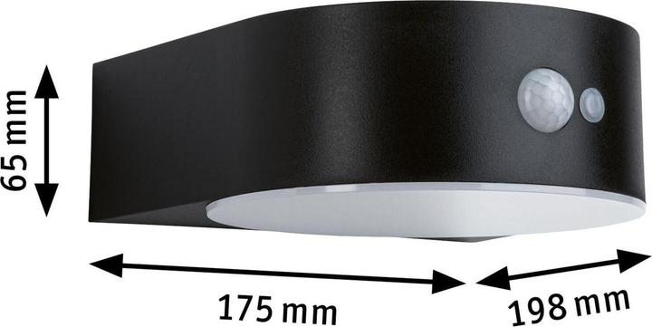 Produktbild Paulmann Solar Wandleuchte Eileen (450 lm, IP44)