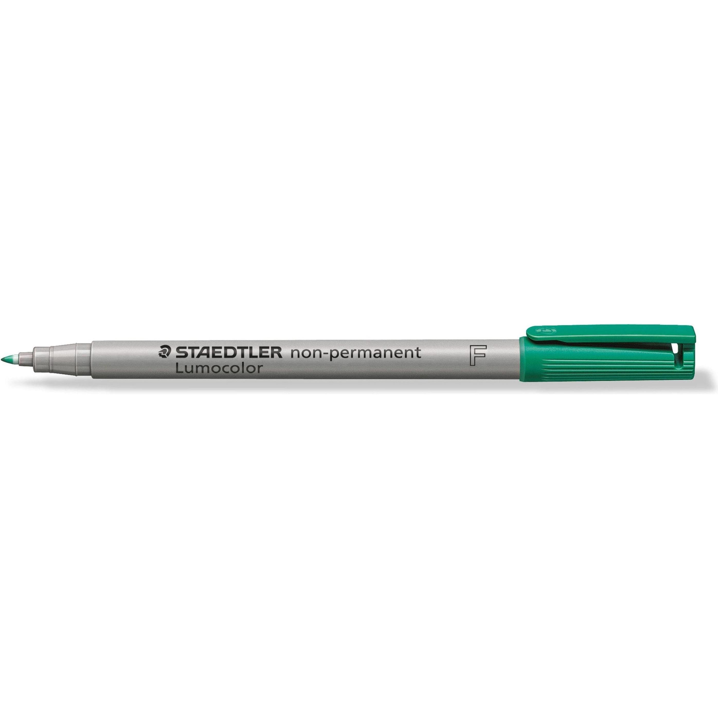 10x Staedtler, Marker, Lumocolor non-permanent (Grün, 0.60 mm, 10 x)