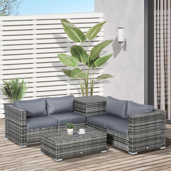Produktbild Outsunny Gartenmöbel Set mit Stauraum