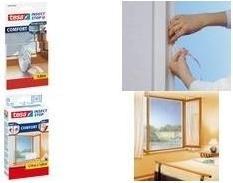 Image du produit tesa Moustiquaire COMFORT pour fenêtres, avec bande Velcro, autocollante, sans perçage (130 x 130 cm)