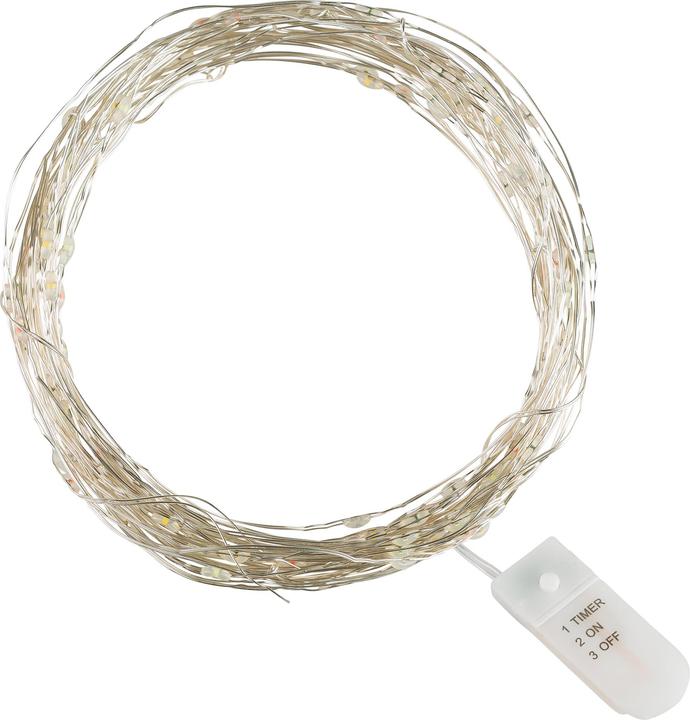 Produktbild Idena Micro Lichterkette 100LED,warmweiss,6h-Timer (10.20 m)