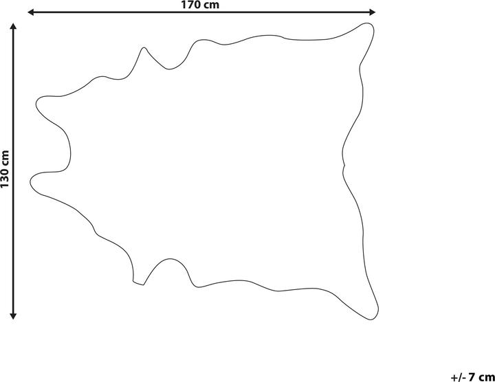 Actual product image Beliani Faux Fur Carpet Cow brown / white 130 x 170 cm BOGONG (170 x 130 cm)