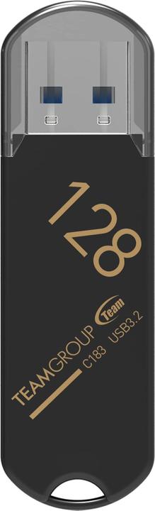 Actual product image Team Group TC1833128GB01 memory USB C183 128GB USB 3.0 Juodas (128 GB, USB-A)