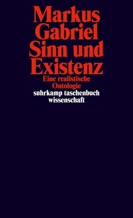 Produktbild Sinn und Existenz (Deutsch, Markus Gabriel, 2016)