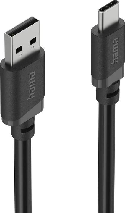 Produktbild Hama Ladekabel, USB-A - USB-C, 2 m, Schwarz (2 m, USB 2.0)