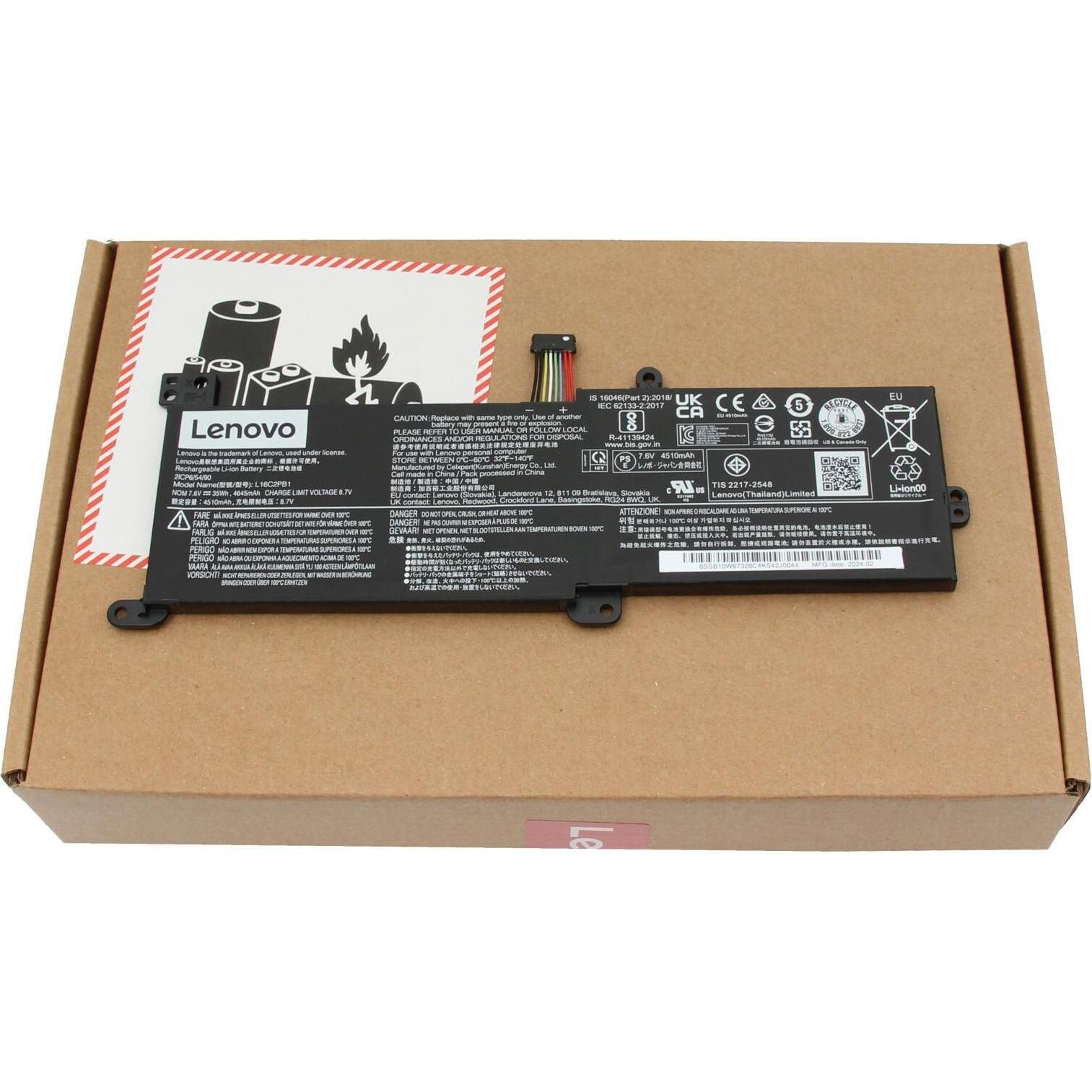 Thumbnail - Lenovo L16C2PB2 (2 Zellen, 4610 mAh), Notebook Akku