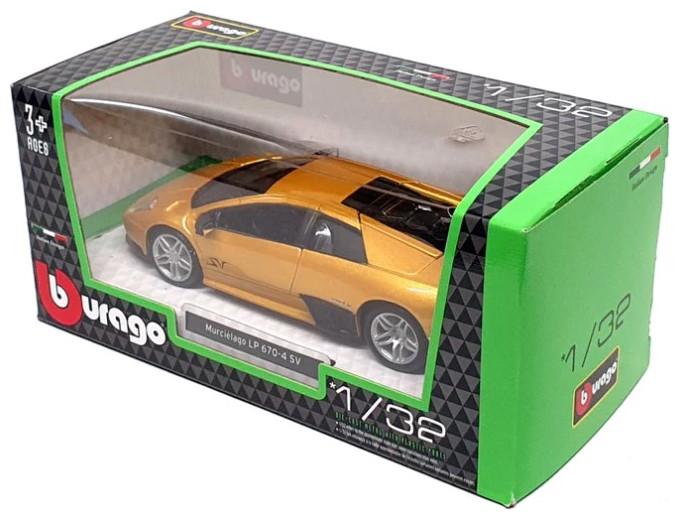 Produktbild Bburago 18-43052 Μεταλλικό κλίμακα 1:32 Official Lamporghini Murcielago LP 670-4 SV ανθρακί ή κίτριν