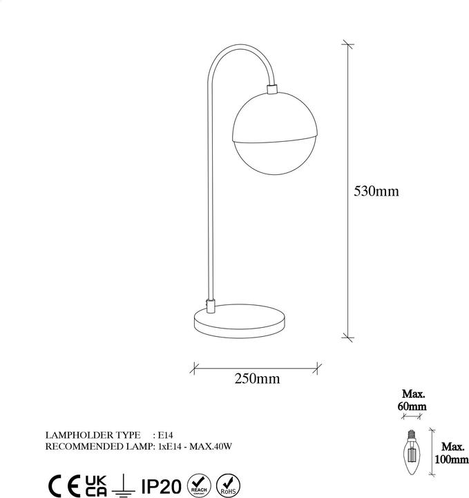 Produktbild Hanah Home Leonel (E14)