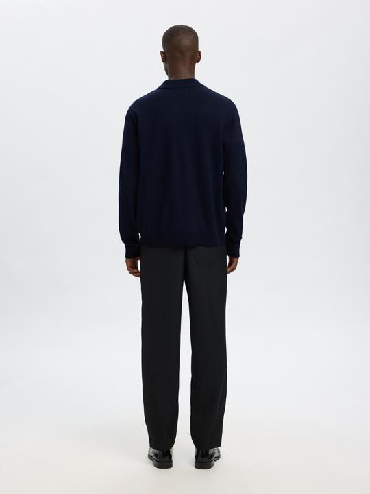 Produktbild Selected Homme 100% Merinowoll Langarm-Poloshirt (XL)