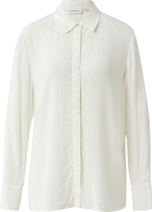 Immagine prodotto Comma Bluse Elegante Viskose-Bluse mit Biesen und verdeckter Knopfleiste (42)