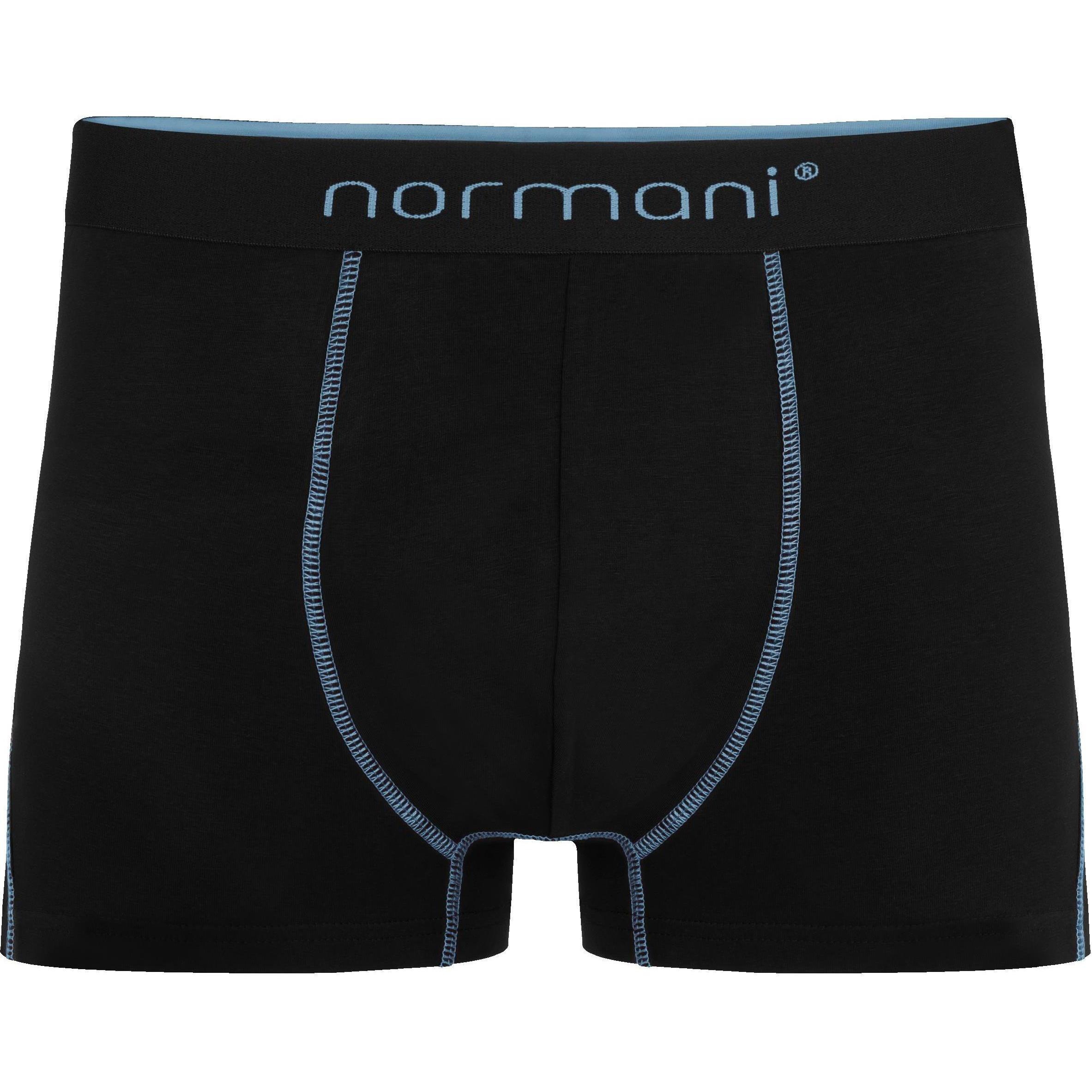 Normani, Herren, Unterhosen, 6 Herren Baumwoll-Boxershorts, Blau, (L, 6er Pack)
