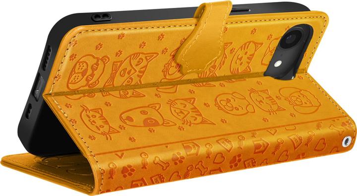 Produktbild Avizar Klapphülle für iPhone 16e Design Katze und Hund Portemonnaie (Apple iPhone 16e)