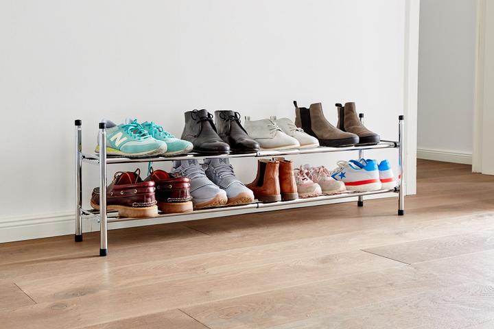 Actual product image Love it Store it Telescopic shoe rack, extendable (118 x 64 x 37 cm)
