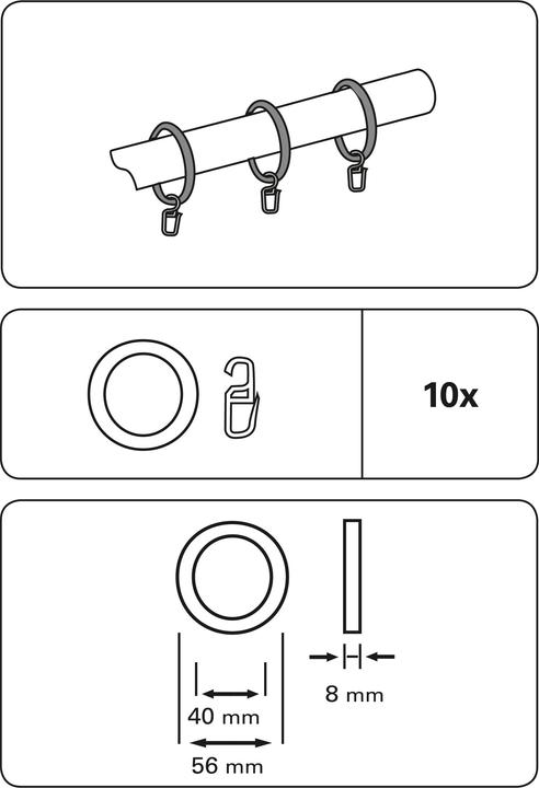 Produktbild Gardinia Vorhangring