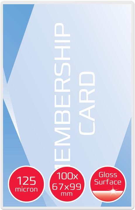 Actual product image GBC Premium quality laminating films (67 x 99 mm, 100 Piece, 125 µm)