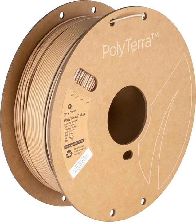 Produktbild Polymaker PolyTerra PLA Cappuccino 1.75 mm 1.000 g (PLA, 1.75 mm, 1000 g)
