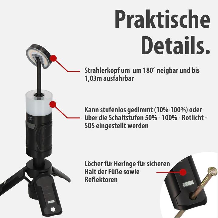 Productafbeelding Brennenstuhl Akku LED Outdoor Campinglampe UL400AT