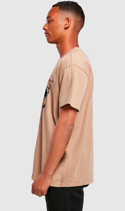 Produktbild Merchcode Brandalised - Barcode Leopard Acid Washed Oversize Tee - 189201 (S)