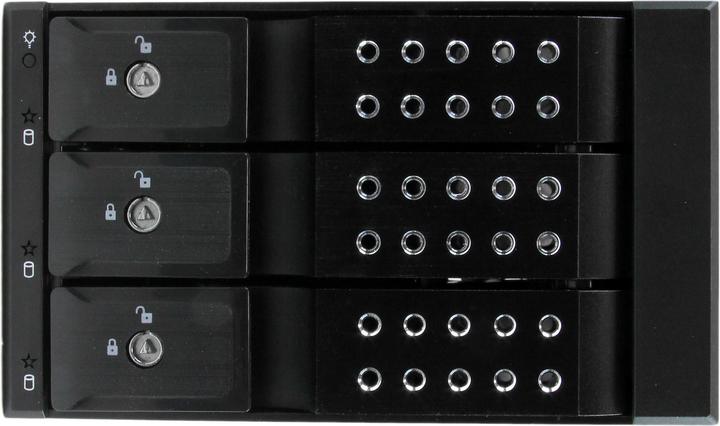 Immagine prodotto StarTech 3-fold 3.5 pollici carrierless SATA hard disk drive in alluminio telaio rimovibile backplane