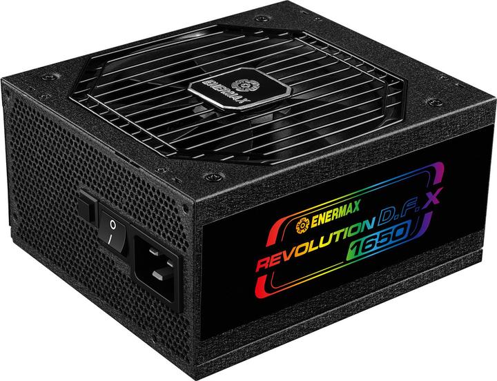 Immagine prodotto Enermax Revolution D.F. X ARGB ATX3.0 PCI-e 5.0 Alimentatore compatto per PC 1650W 80Plus Gold Modulo (1650 W)
