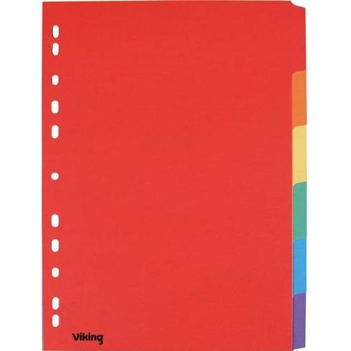 Office Depot, Ordner Zubehör, Trennblätter 5914944 Manila-Karton Sortierte Farben