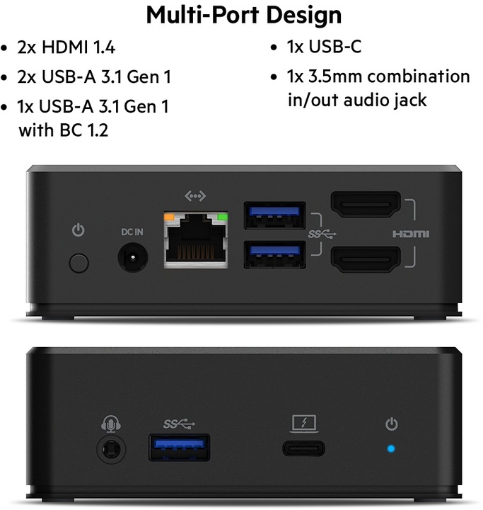 Image du produit Belkin INC002vfBK (USB-C, 8 Ports)
