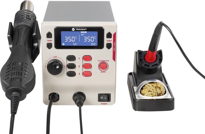 Productafbeelding Toolcraft RST-280 Soldeerstationset digitaal 865W 80 - 500°C incl. soldeerstift