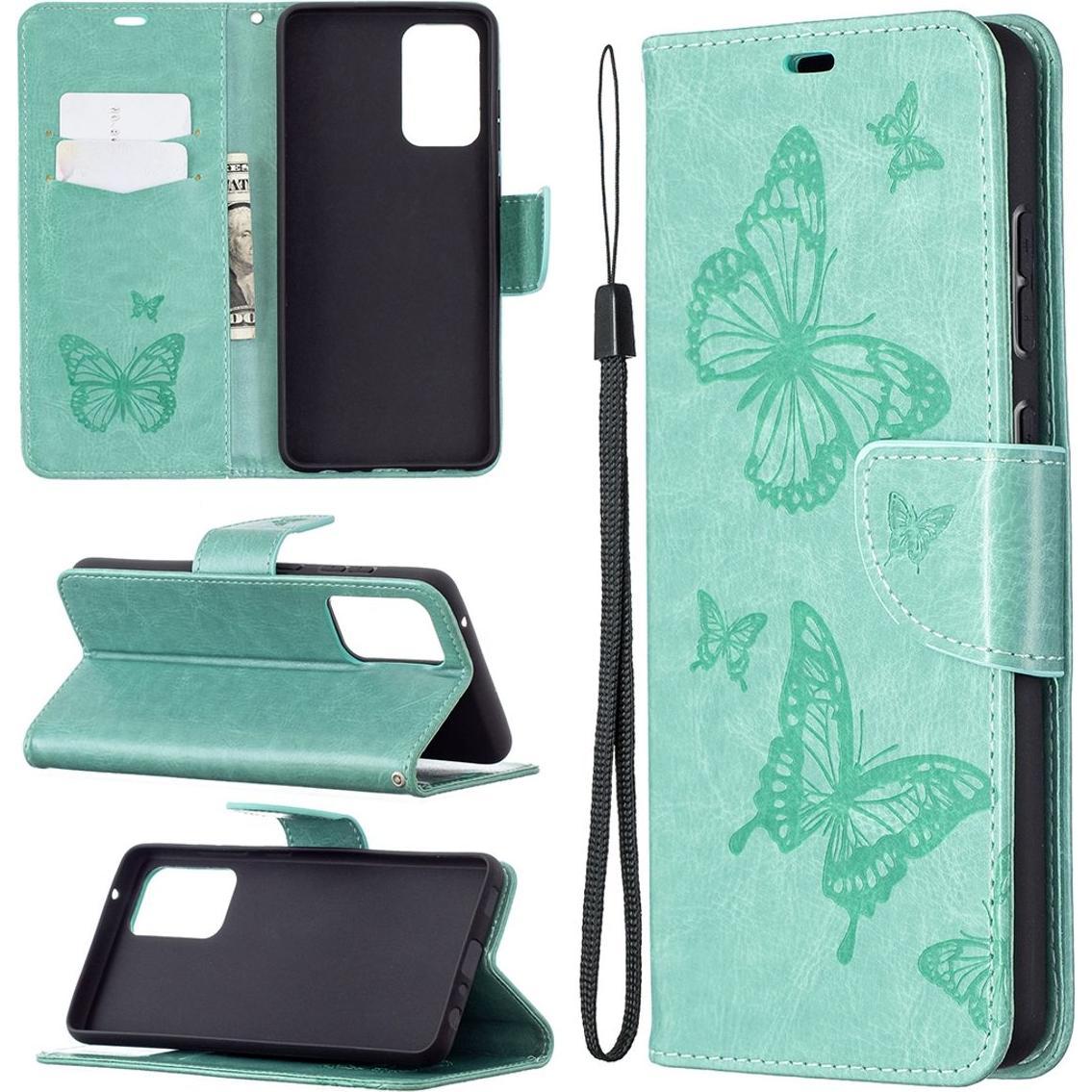 König Design Hülle Handy Schutz für Samsung Galaxy A72 5G Case Cover Tasche Etui Bumper Grün (Samsung Galaxy A72 5G), Sm...