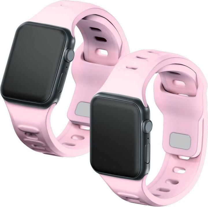 Produktbild 3MK Silicone Watch Strap różowy/powder pink dla Apple Watch 38/40/41mm (Edelstahl, Silikon)