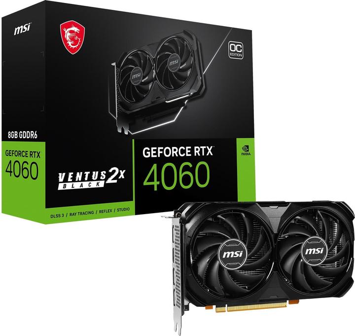 Produktbild MSI GeForce RTX 4060 VENTUS 2X 8G OC (8 GB)