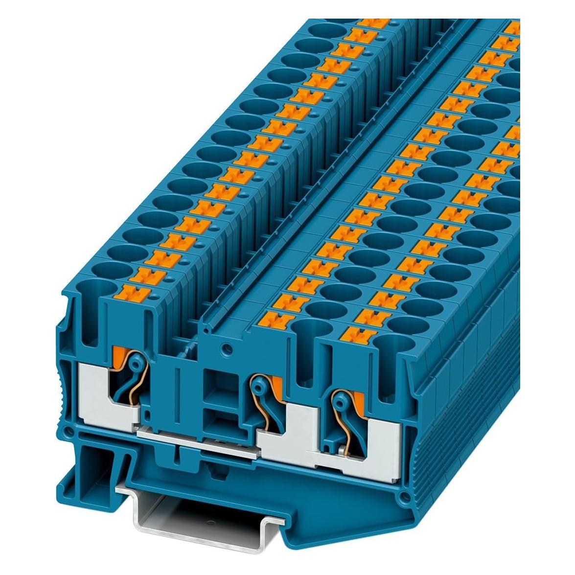 Phoenix Contact Reihenklemme Push-in, Elektronikkabel + Stecker, Blau