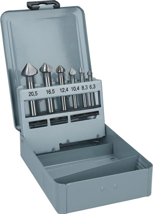 Produktbild Bosch Professional Zubehör PRO Soft Metal HSS Kegelsenker-Set, 6-tlg. (10.4 mm, 12.4 mm, 16.5 mm, 20.5 mm, 6.3 mm, 8.3 mm)