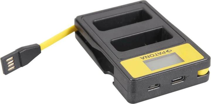 Produktbild Patona Ladegerät Smart Dual LCD USB Nikon Akku EN-EL14 (Kamera Akku Ladegerät)