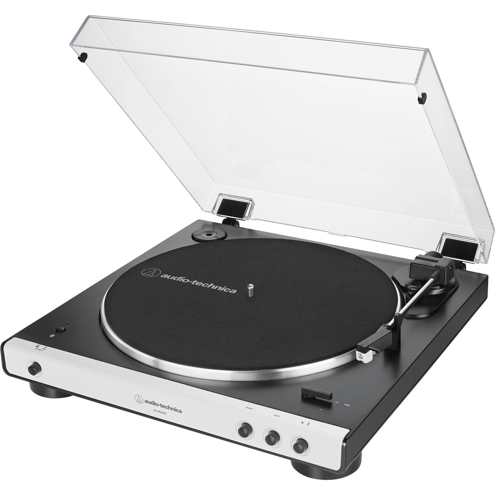 Audio-Technica AT-LP60XBT (Automaticamente), Giradischi, Nero, Bianco