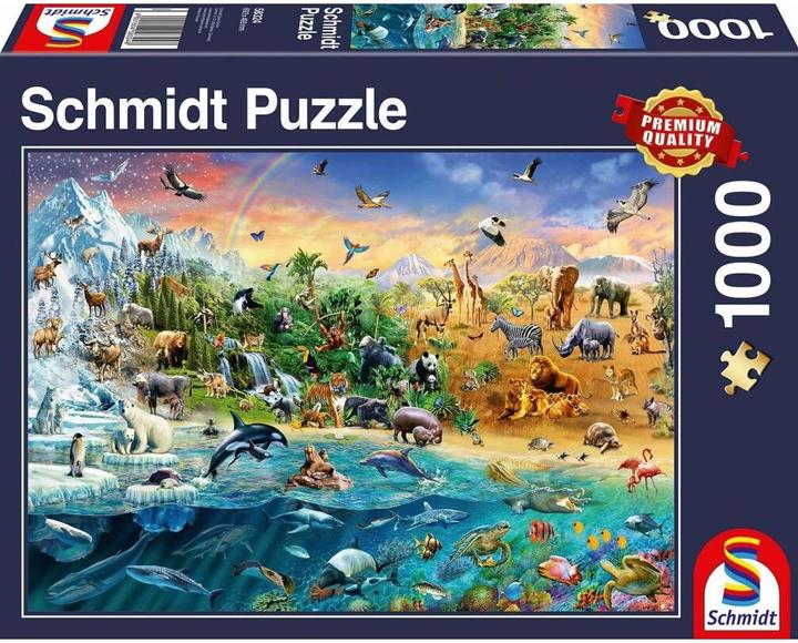 Image du produit Schmidt Spiele Le monde des animaux (1000 pièces)